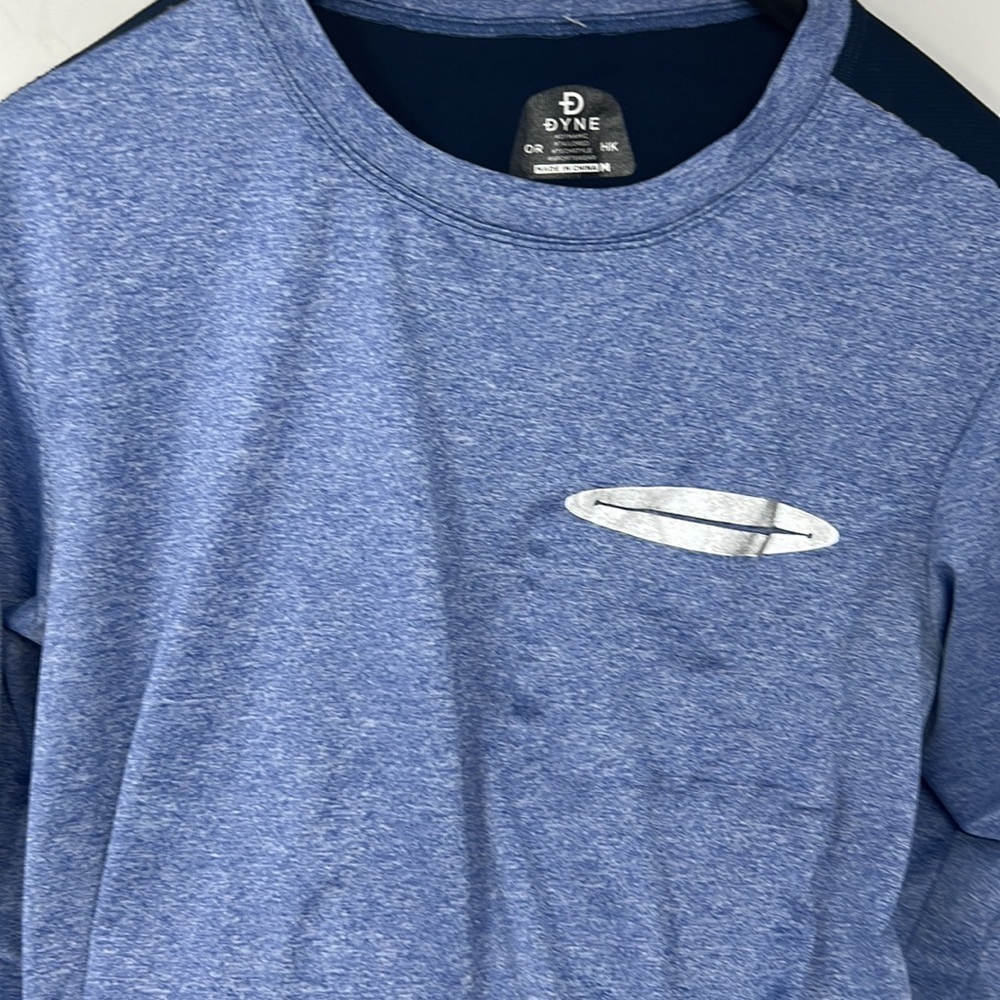 DYNE Christopher Bevans Activewear Crewneck Long Sleeves Shirt Men Size Medium